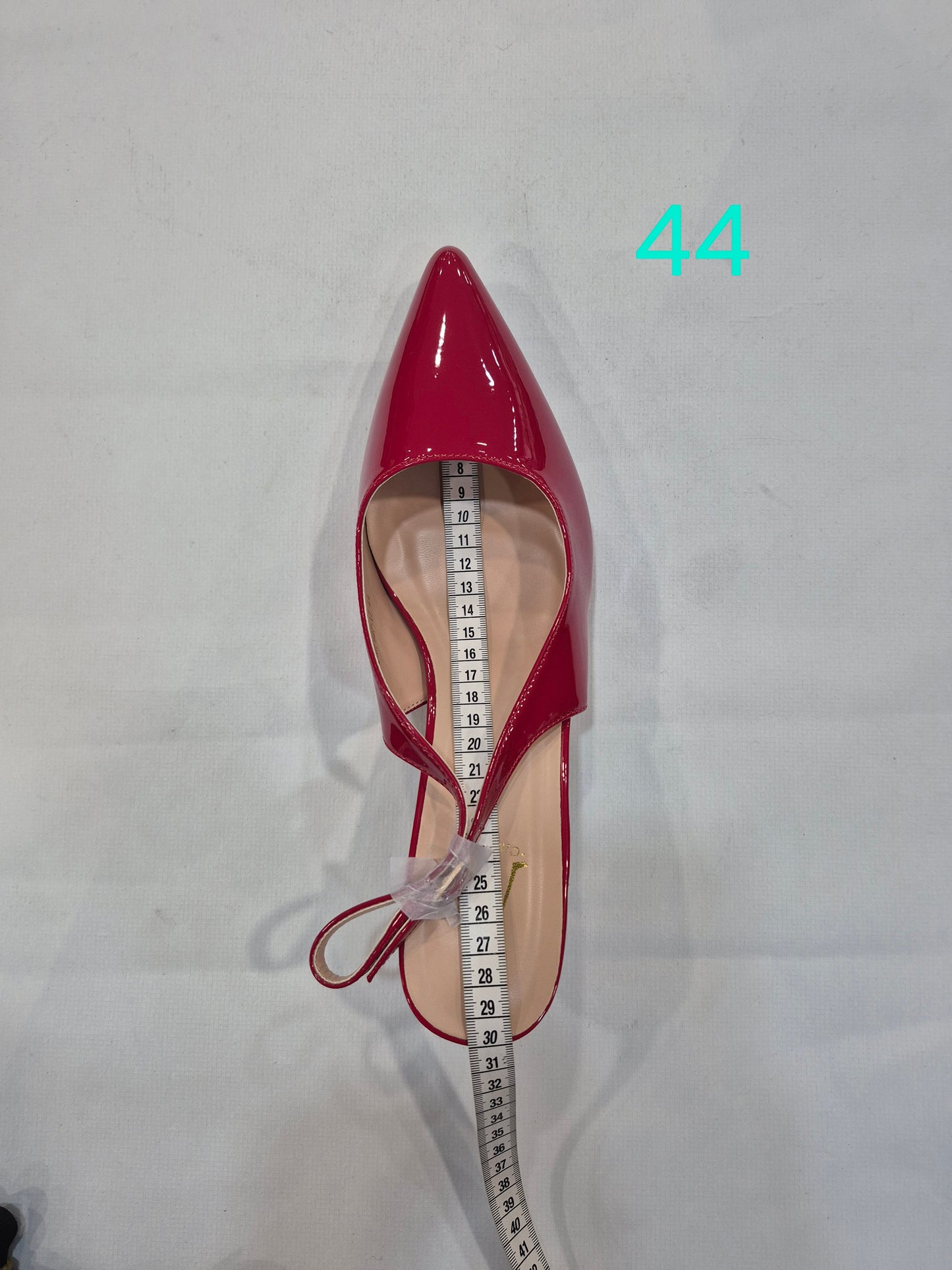 Escarpins Slingback Vernis Élégants – Rouge Fuchsia | Tailles 41–44