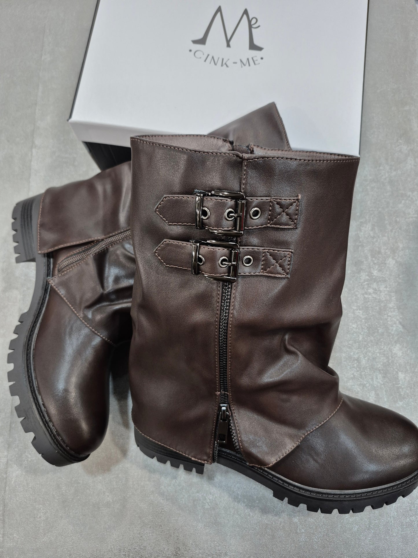 Bottes similicuir pour femmes