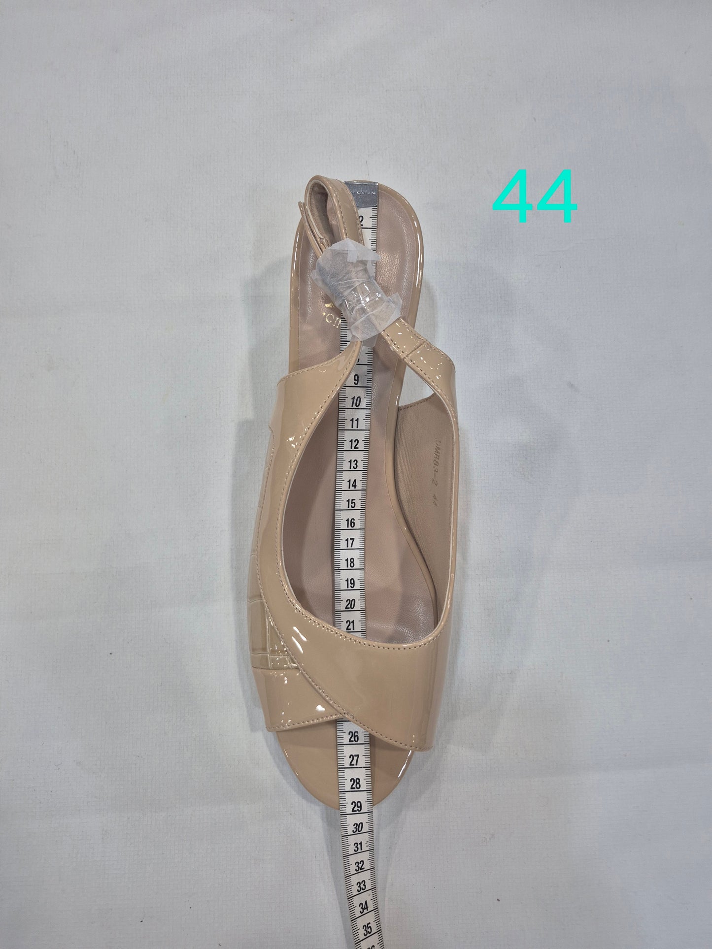 Sandales Slingback Vernies Élégantes – Noir & Beige | Talon 6 cm | Tailles 41–44