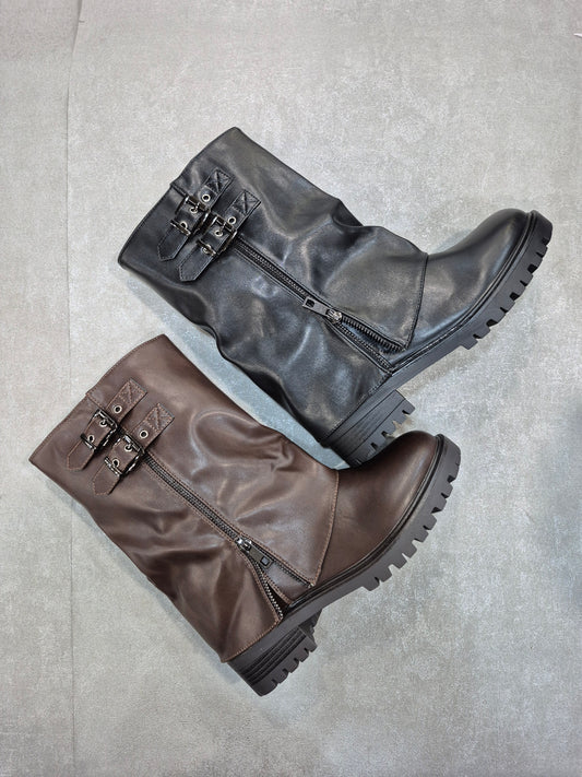 Bottes similicuir pour femmes