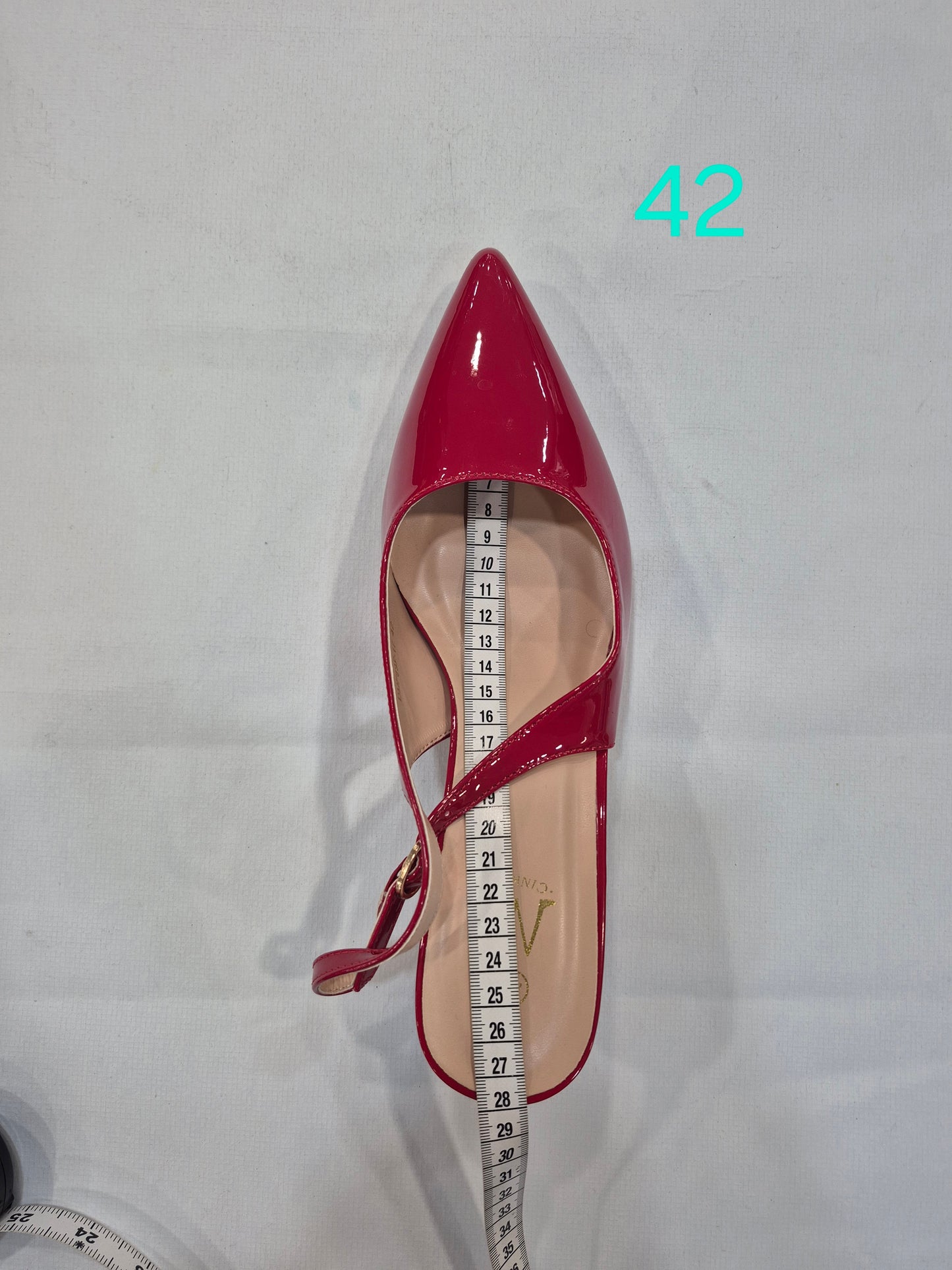 Escarpins Slingback Vernis Élégants – Rouge Fuchsia | Tailles 41–44