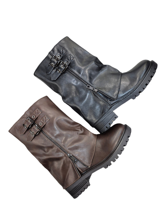 Bottes similicuir pour femmes
