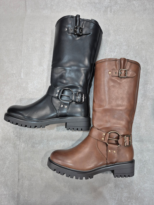 Bottes similicuir pour femmes