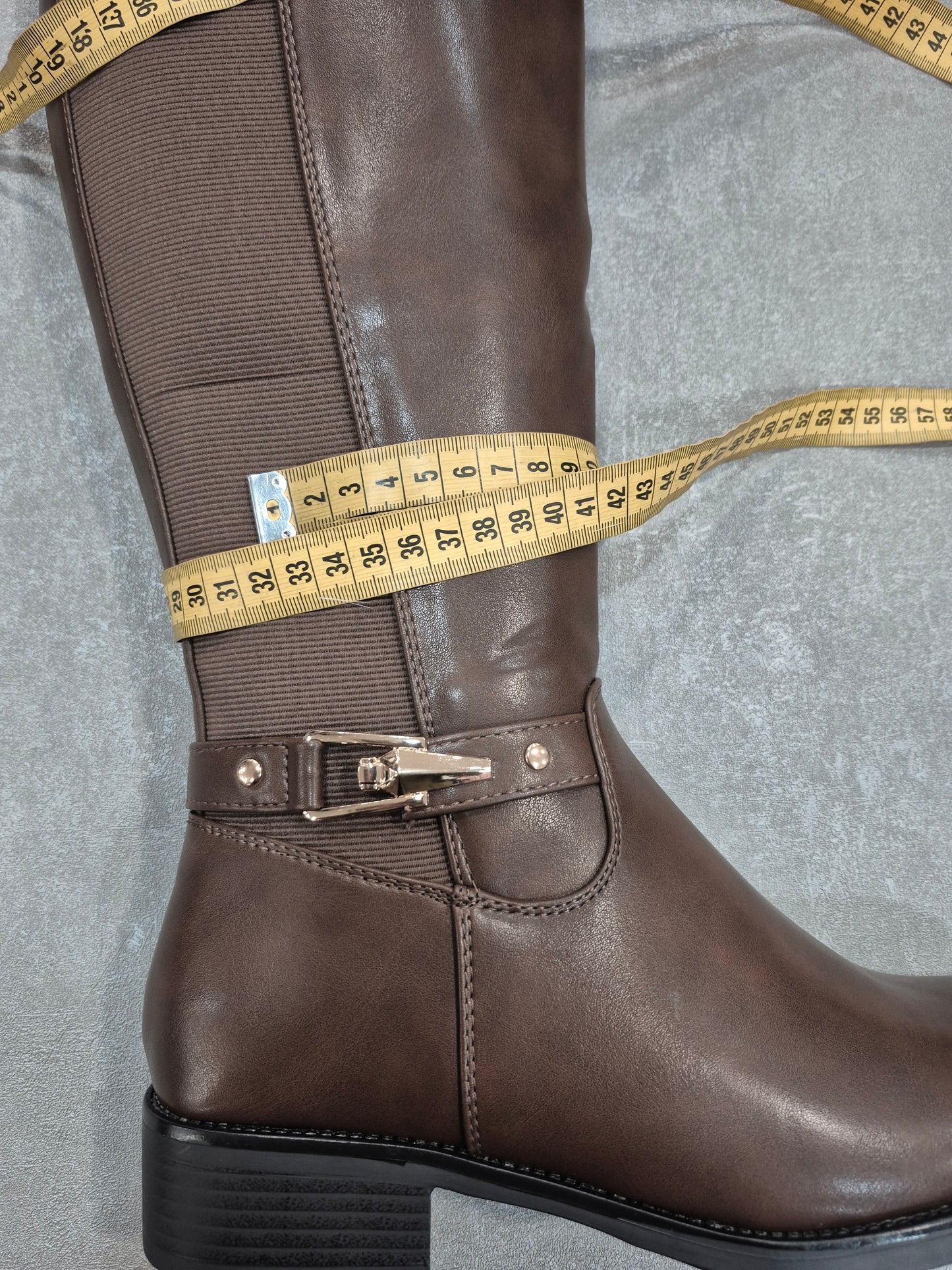 Bottes similicuir marron pour femmes