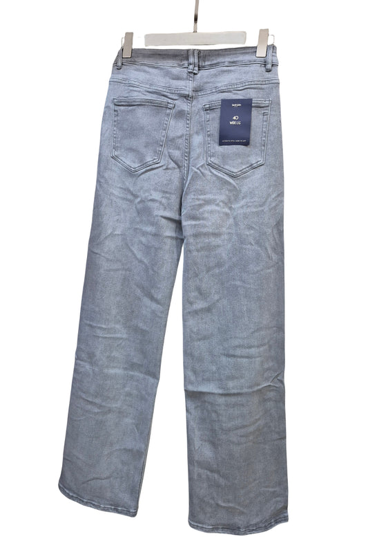 Jeans taille haute large