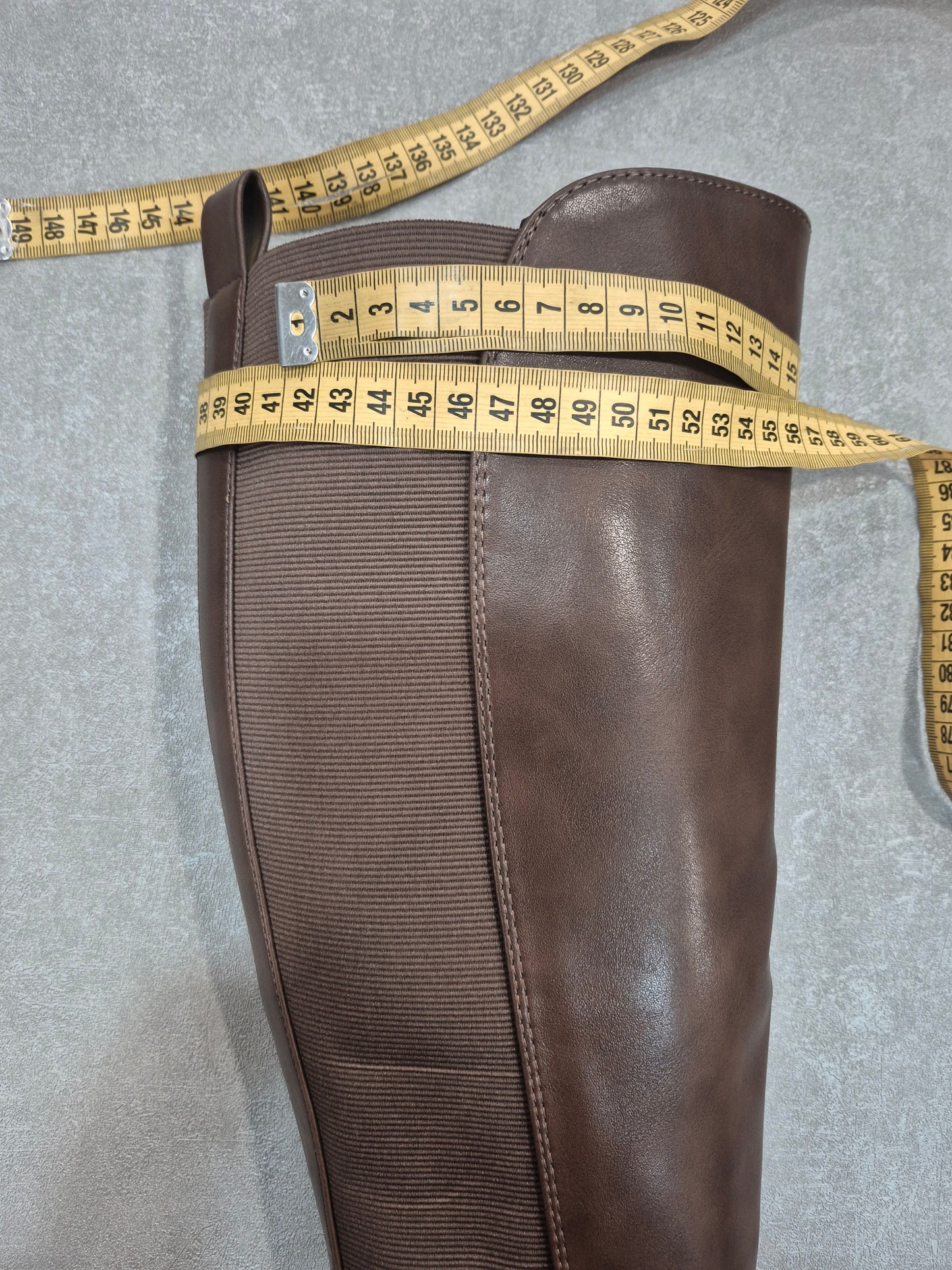 Bottes similicuir marron pour femmes