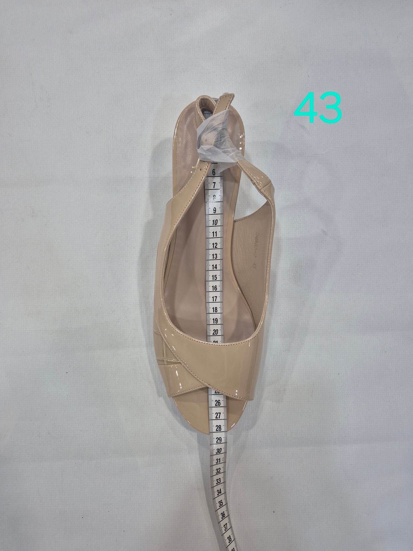Sandales Slingback Vernies Élégantes – Noir & Beige | Talon 6 cm | Tailles 41–44