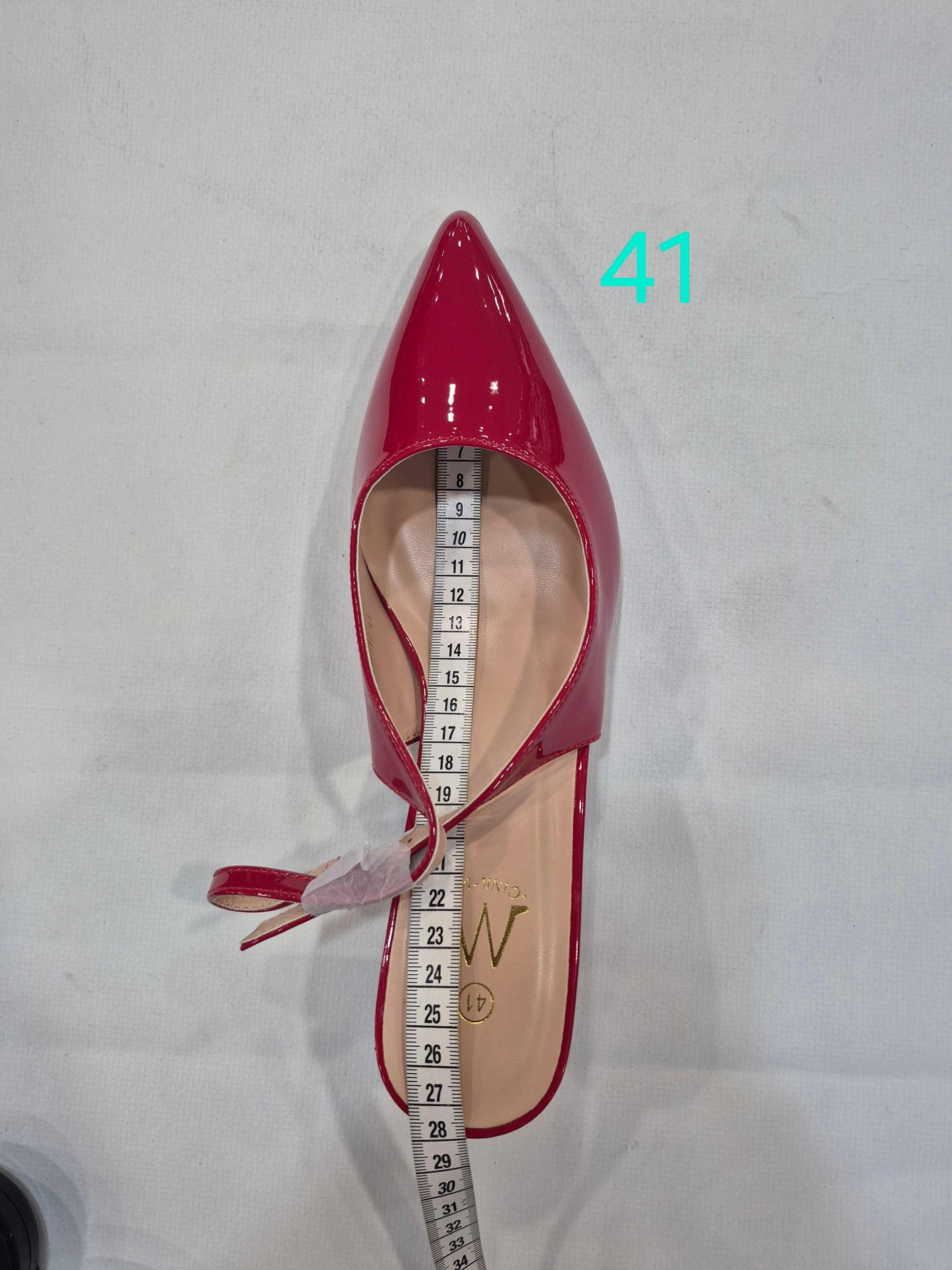 Escarpins Slingback Vernis Élégants – Rouge Fuchsia | Tailles 41–44