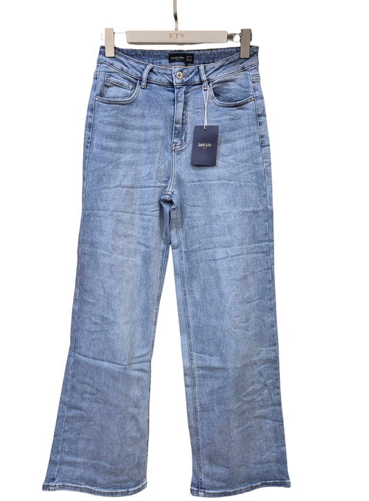 Jeans taille haute large pour femmes
