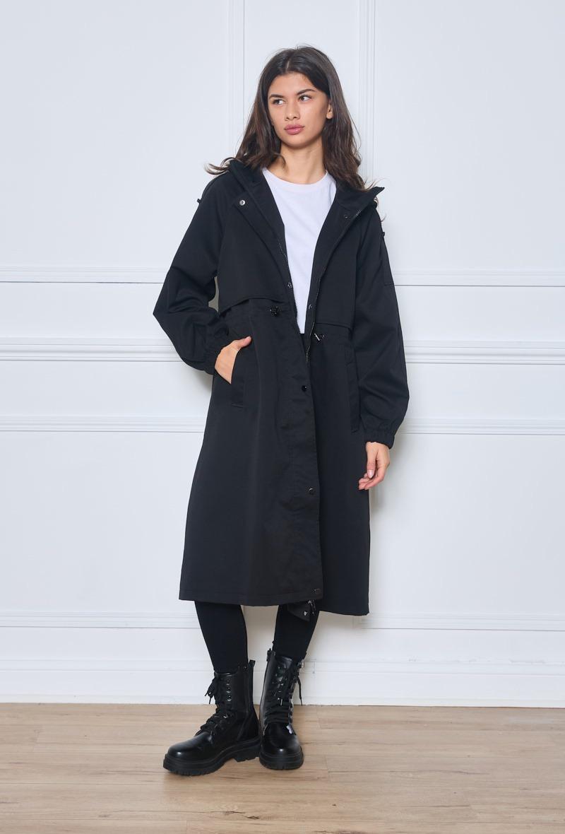 Loose fit with hood