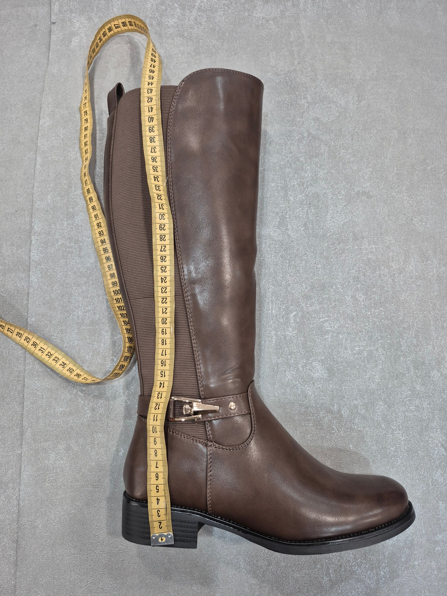 Bottes similicuir marron pour femmes