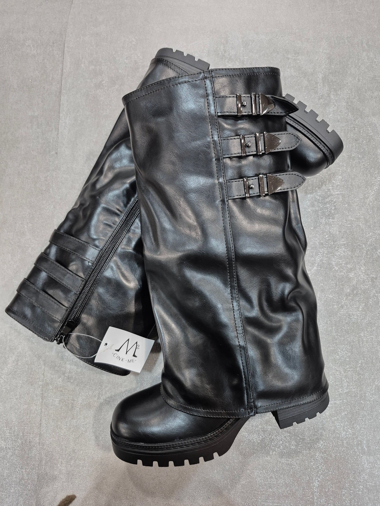 Bottes similicuir pour femmes